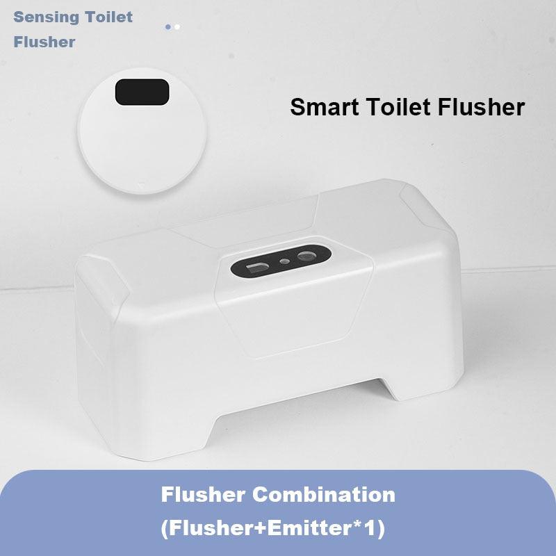 Hands-Free Toilet Flushing Device | Infrared Sensor Technology | Automatic Flush Button | Seamlessly Integrates with Smart Home Systems | Efficient Water Saving Solution
